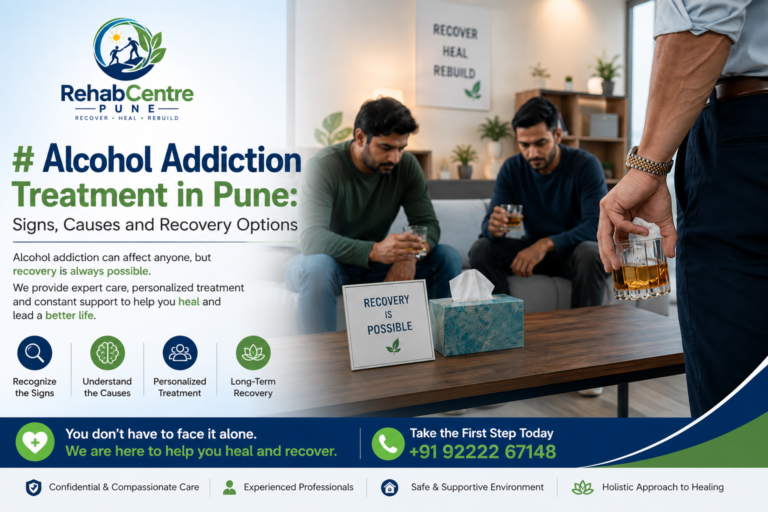 Alcohol Addiction Treatment in Pune: Signs, Causes and Recovery Options