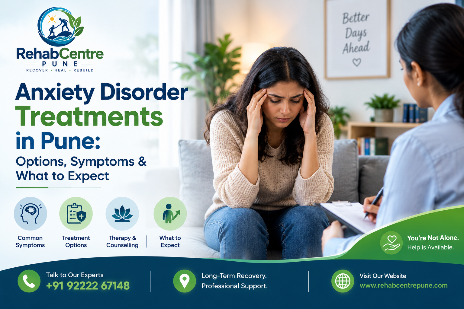 Anxiety Disorder Treatments in Pune: Options, Symptoms & What to Expect